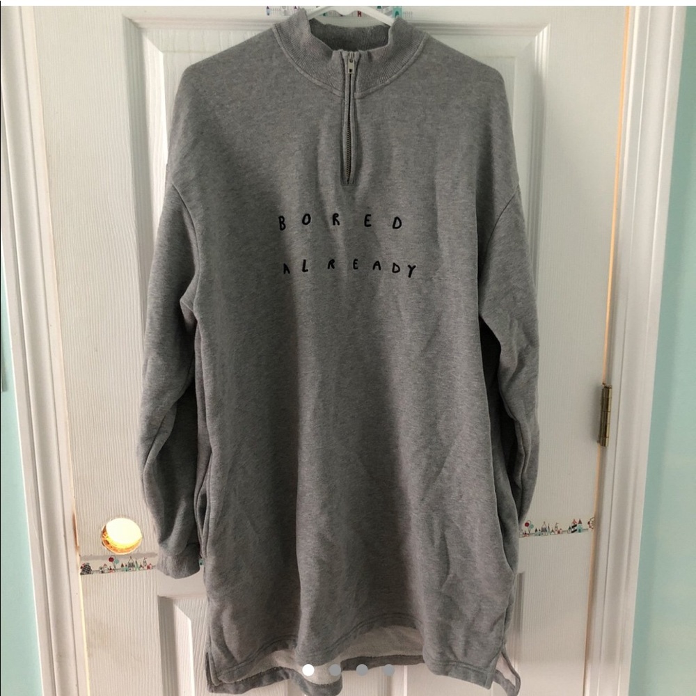 Lazy Oaf “Bored Already” Sweater Dress
